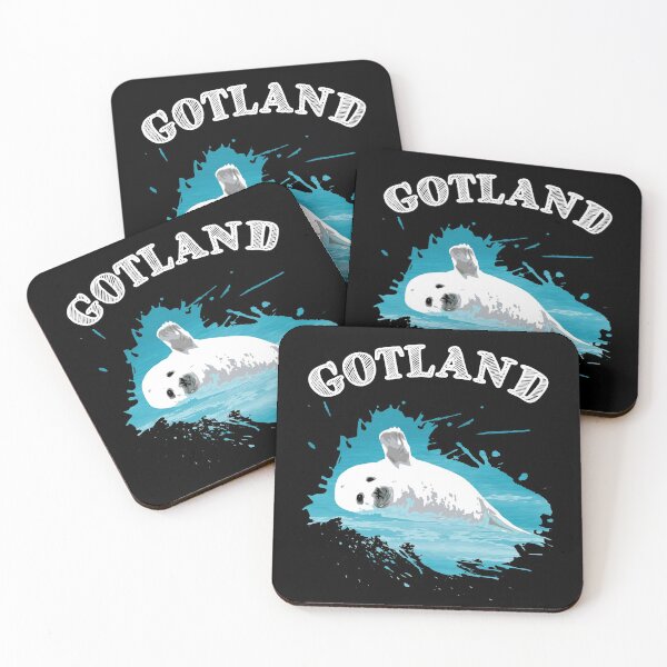 Item preview, Gotland Baltic Sea island vacation seal harbor seal in the sea designed and sold by Denis Rösler.