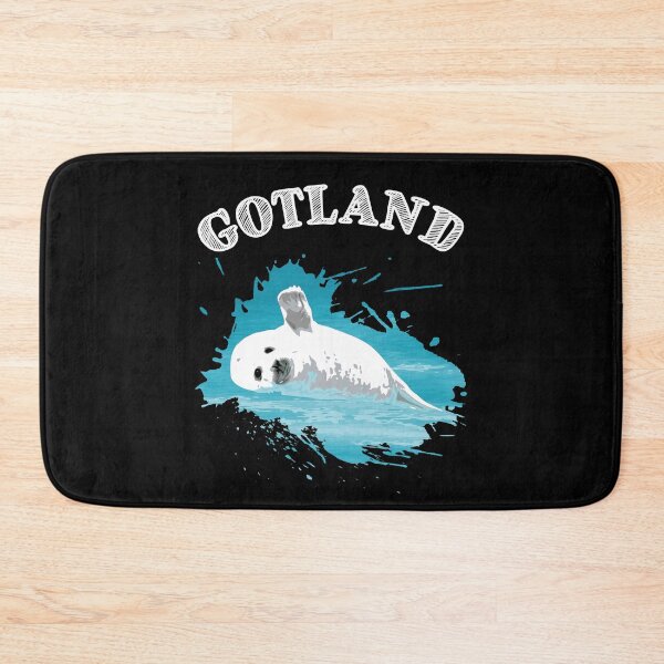 Item preview, Gotland Baltic Sea island vacation seal harbor seal in the sea designed and sold by Denis Rösler.