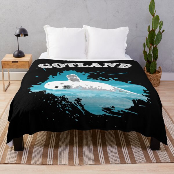 Item preview, Gotland Baltic Sea island vacation seal harbor seal in the sea designed and sold by Denis Rösler.