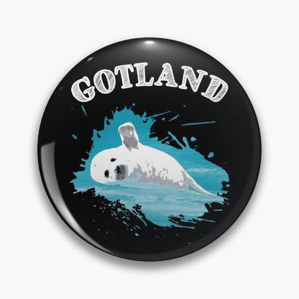 Item preview, Gotland Baltic Sea island vacation seal harbor seal in the sea designed and sold by Denis Rösler.