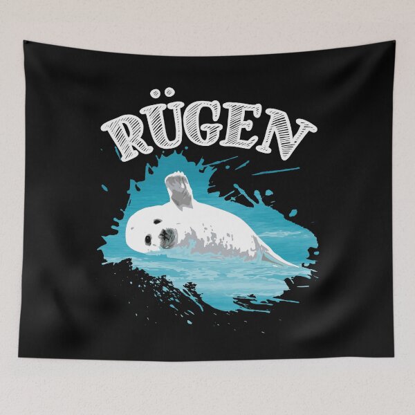 Item preview, Ruegen Baltic Sea island vacation seal seal in the sea designed and sold by Denis Rösler.