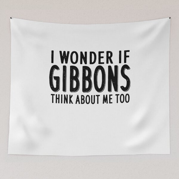 Item preview, Gibbon saying monkey Hylobatidae animals motif designed and sold by TobiasFreimuth.