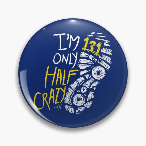 Artikelvorschau, Halbmarathonläufer Laufen Geschenk 13.1 Only Half Crazy entworfen und verkauft von LILLY-REDSHOP.