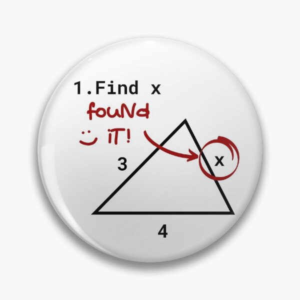 Item preview, Find X Found It Funny Math Teacher Humor designed and sold by modernfamgear.