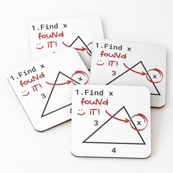 Item preview, Find X Found It Funny Math Teacher Humor designed and sold by modernfamgear.