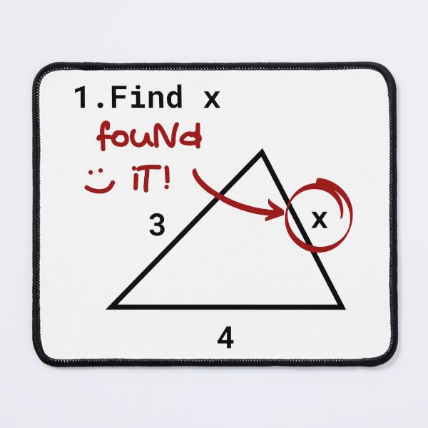 Item preview, Find X Found It Funny Math Teacher Humor designed and sold by modernfamgear.