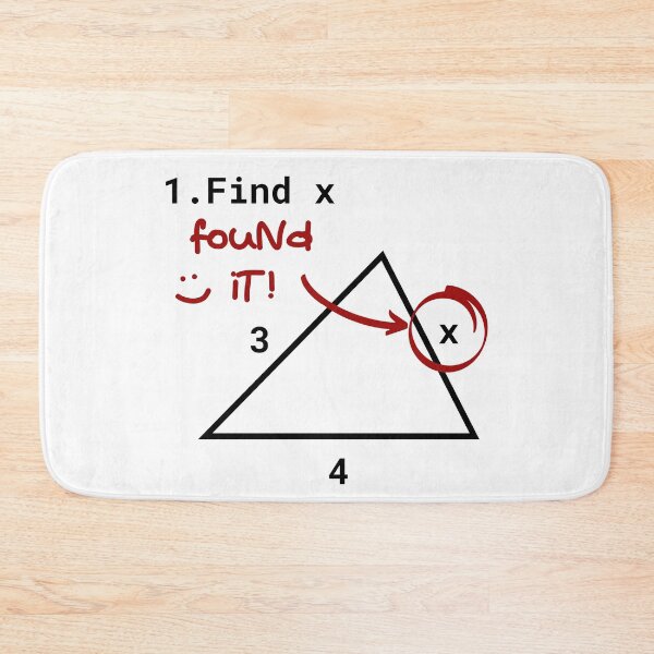 Item preview, Find X Found It Funny Math Teacher Humor designed and sold by modernfamgear.