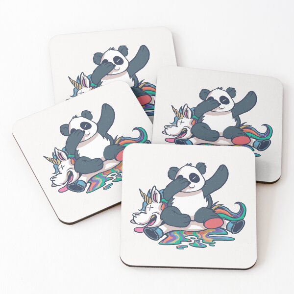 Item preview, the cutest animals , panda crashing unicorn designed and sold by Hicham4.
