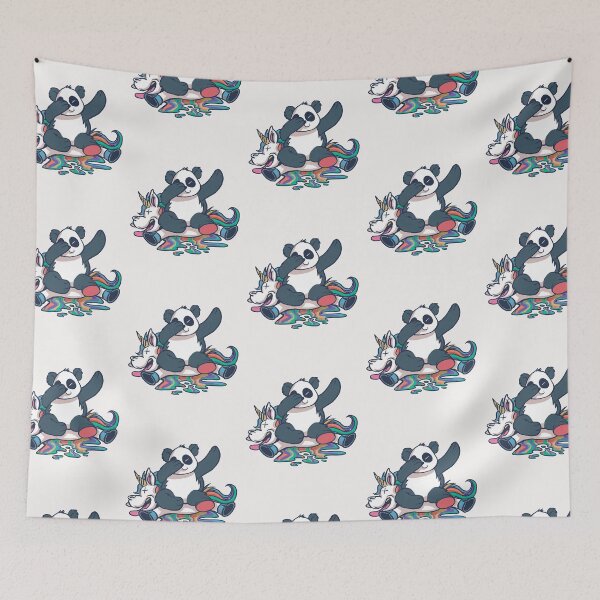 Item preview, the cutest animals , panda crashing unicorn designed and sold by Hicham4.