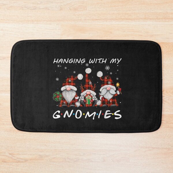 Item preview, Hanging With Gnomies Gnome Christmas Xmas Buffalo Plaid Red T-Shirt designed and sold by Persson-Brydson.