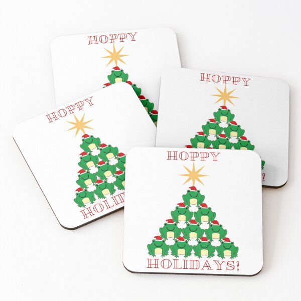 Item preview, Hoppy Holidays frog Christmas tree designed and sold by PrettyPerfectly.