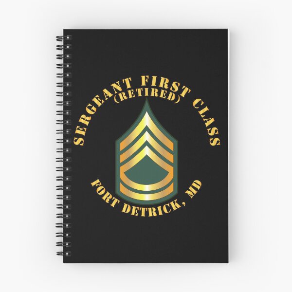 Item preview, Army - Sergeant First Class - SFC - Retired - Fort Detrick, MD designed and sold by Military Insignia Products.