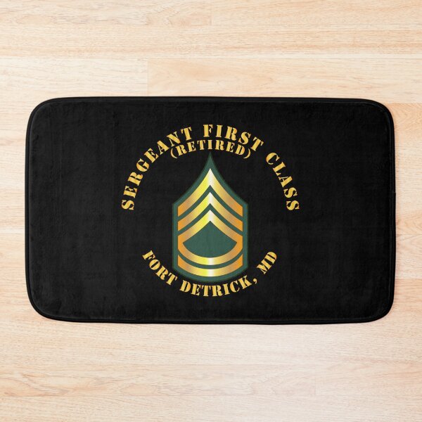 Item preview, Army - Sergeant First Class - SFC - Retired - Fort Detrick, MD designed and sold by Military Insignia Products.