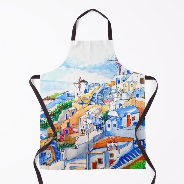 Item preview, Colors of Santorini designed and sold by UrbanSageArt.
