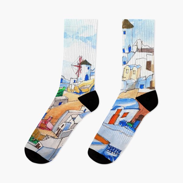 Item preview, Colors of Santorini designed and sold by UrbanSageArt.