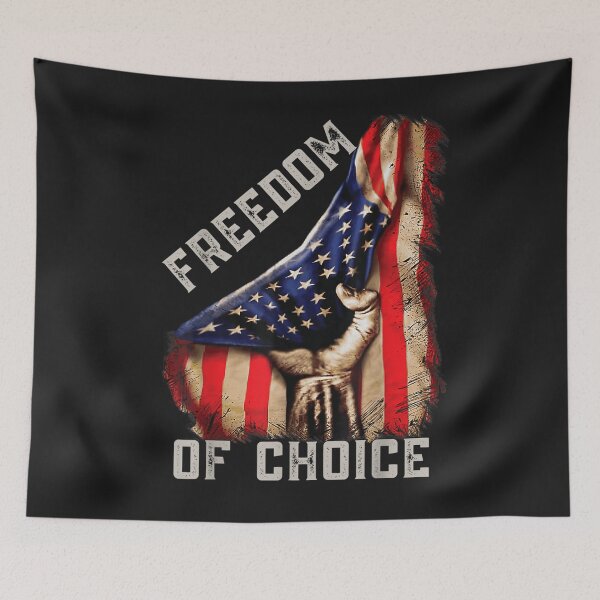 Item preview, Medical Freedom no Mandate, Freedom of Choice American Flag T-Shirt designed and sold by Persson-Brydson.