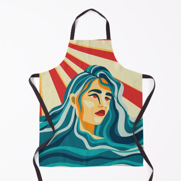 Item preview, Flat design - Girl with ocean hair designed and sold by Paolards.