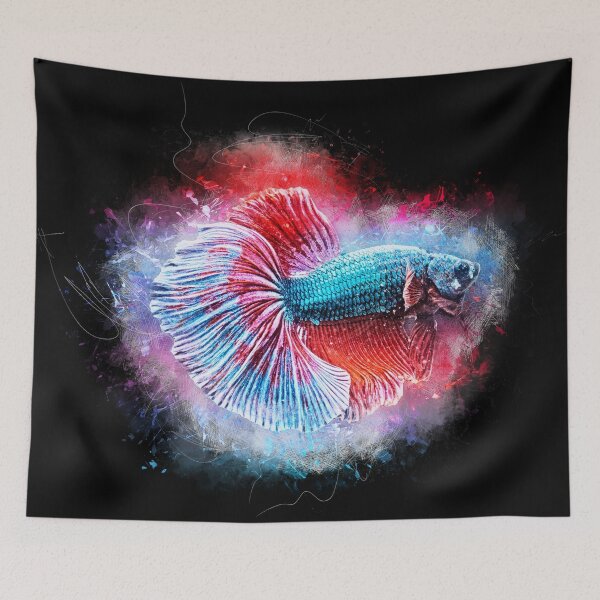 Item preview, Fighting Fish Halfmoon - Betta splendens designed and sold by AquariumLutter.