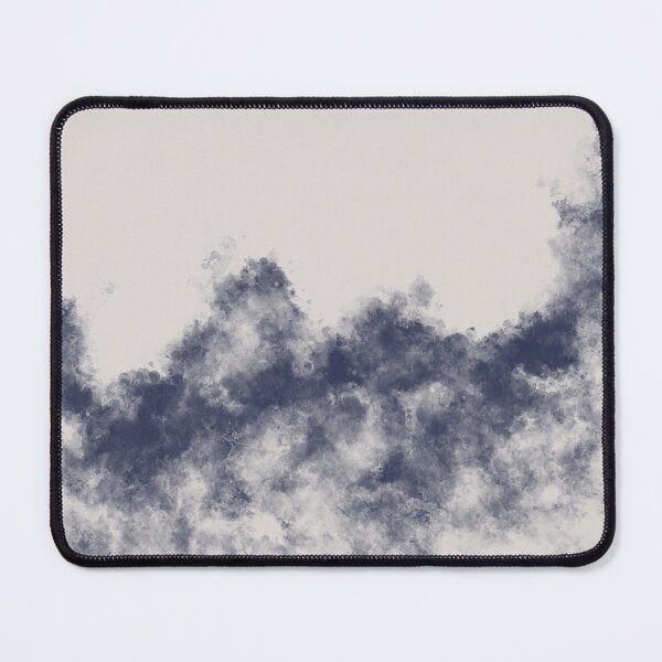 Item preview, Minimalist Abstract Clouds Pattern in Soft Cream and Inky Navy Blue  designed and sold by kasamor.