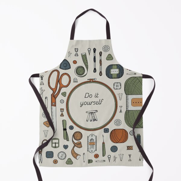 Item preview, Sewing accessories set. Handmade, sewing, embroidery, needlework supplies on a white background. designed and sold by NLobes.
