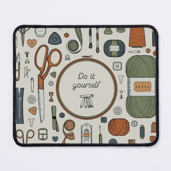 Item preview, Sewing accessories set. Handmade, sewing, embroidery, needlework supplies on a white background. designed and sold by NLobes.