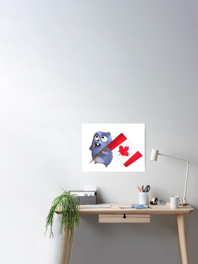 lemmings carry flag of canada grizzy and les lemmings Poster for Sale by  Reo12