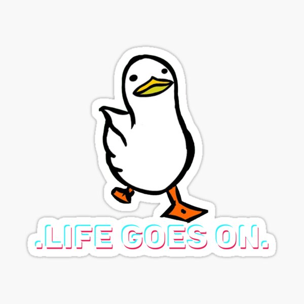 Artikel-Vorschau von Das Leben geht weiter, Duck Walking, Funny Svg Walking Duck, designt und verkauft von theDlab.