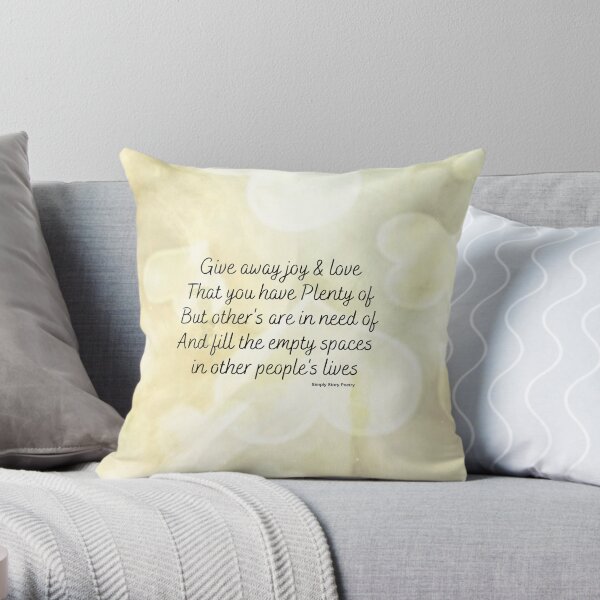 Just Give It Away Throw Pillow