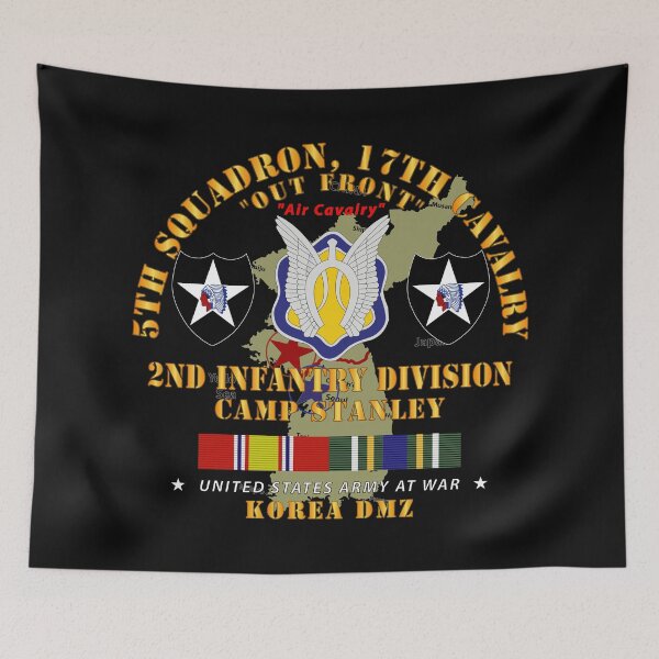 Item preview, Army - 5th Squadron, 17th Cavalry - Camp Stanley - 2nd ID w Map w KOREA SVC designed and sold by Military Insignia Products.