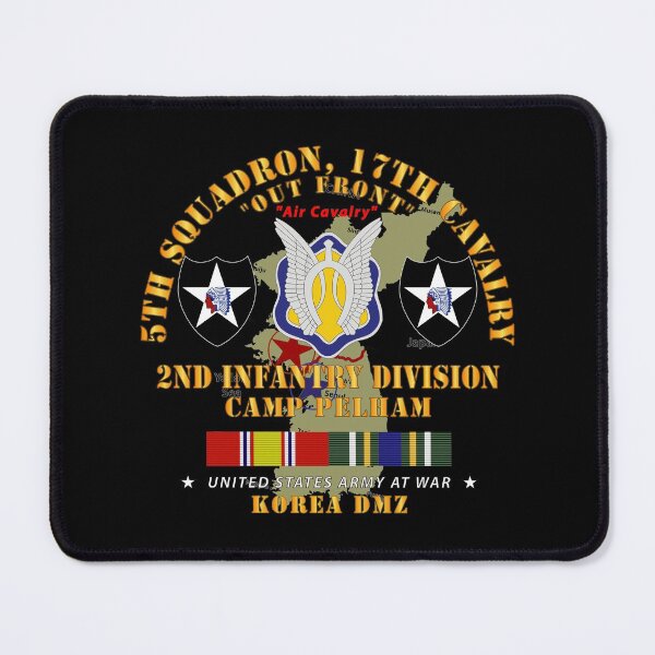 Item preview, Army - 5th Squadron, 17th Cavalry - Camp Pelham - 2nd ID w Map w KOREA SVC designed and sold by Military Insignia Products.
