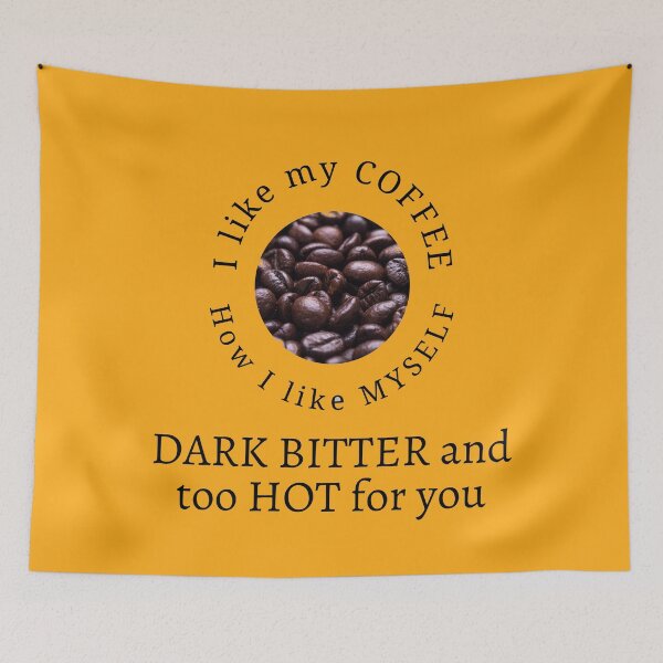 Item preview, I like my coffee, Dark, bitter and hot designed and sold by roasted-peanuts.