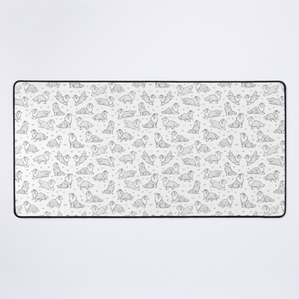 Pencil Collies Desk Mat