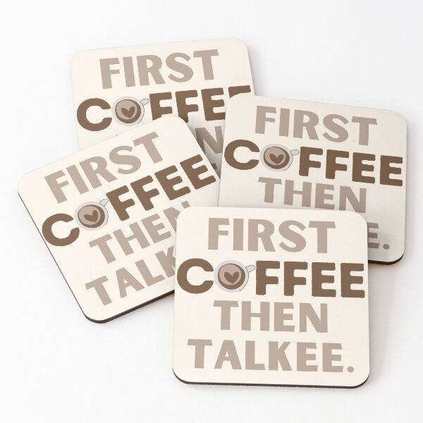 Artikelvorschau, Erst Kaffee, dann Talkee entworfen und verkauft von ArtsySaturn.