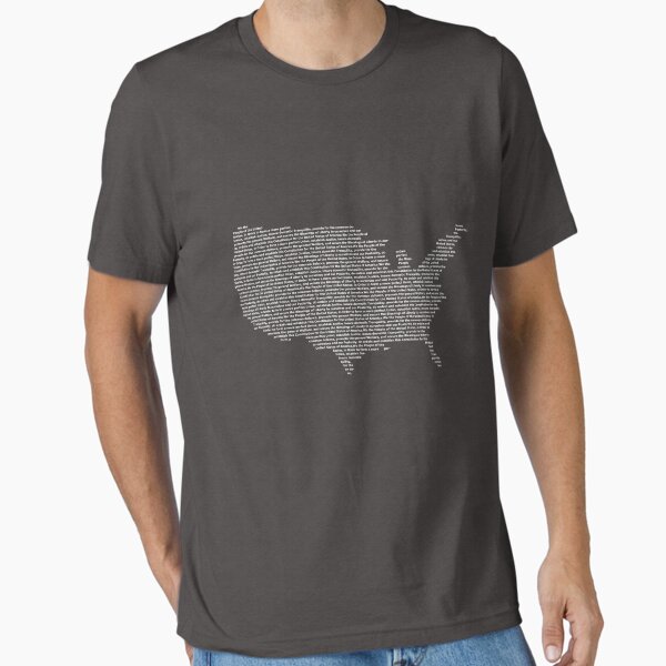 Item preview, America Constitution Shape Map designed and sold by grellom.