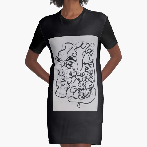 gallavich lineart  Premium  Graphic T-Shirt Dress