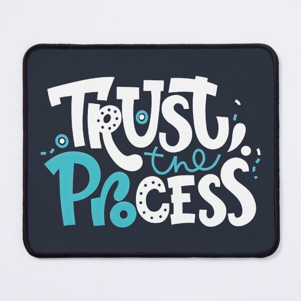 Item preview, Trust The Process, Bright colored letters, Positive Quote designed and sold by graphic-genie.