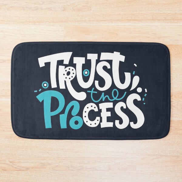 Item preview, Trust The Process, Bright colored letters, Positive Quote designed and sold by graphic-genie.