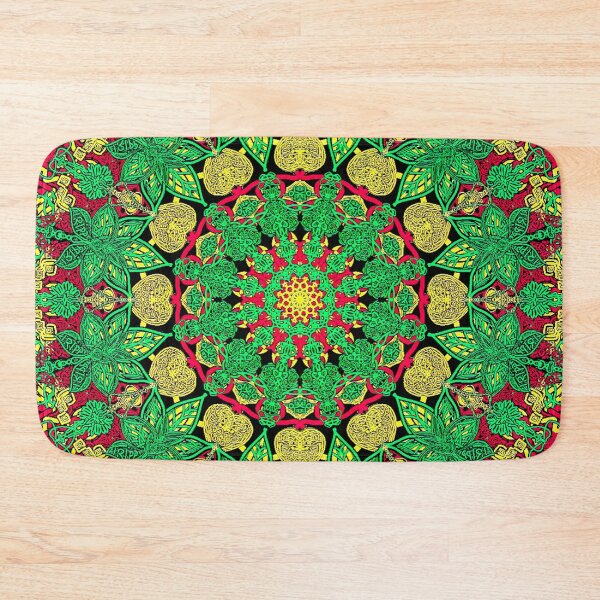 Item preview, Trippy Rasta Mandala  designed and sold by shantilovesart.