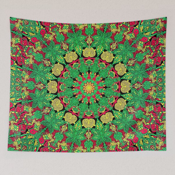 Item preview, Trippy Rasta Mandala  designed and sold by shantilovesart.