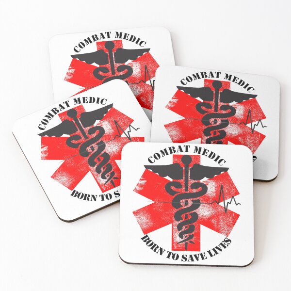 Item preview, US Combat Medic 68W Born to Save Lives designed and sold by JRSpaceDesign.