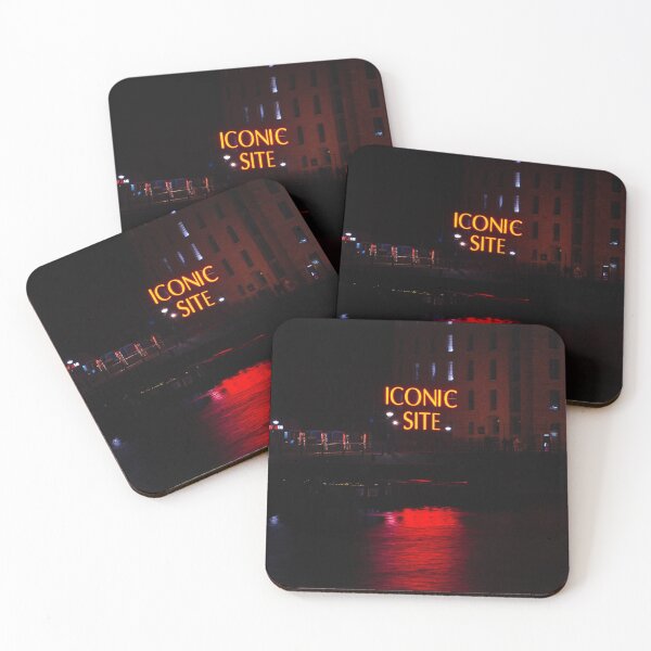 Item preview, Iconic Site across the Dock at Liverpool River of Light Festival designed and sold by neonlightphoto.