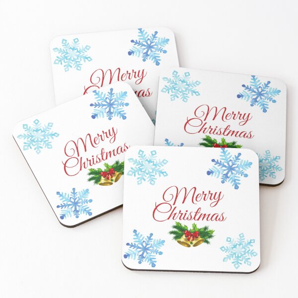 Item preview, Merry Christmas jingle bells snow flakes beautiful design  designed and sold by TheSeasonalYard.