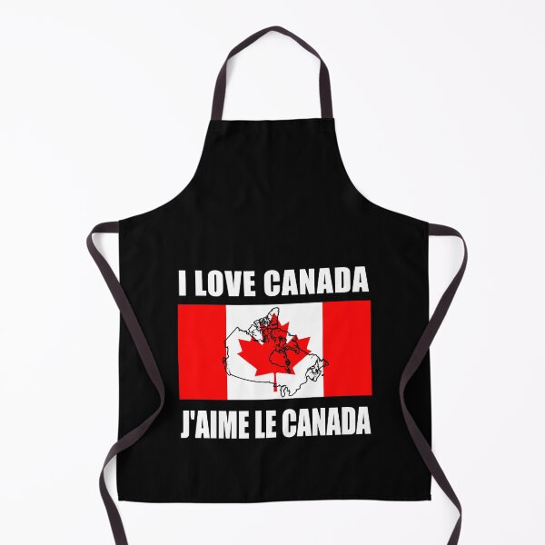 Item preview, I Love Canada - J'aime Le Canada Flag Map Design designed and sold by TeesForTheWorld.