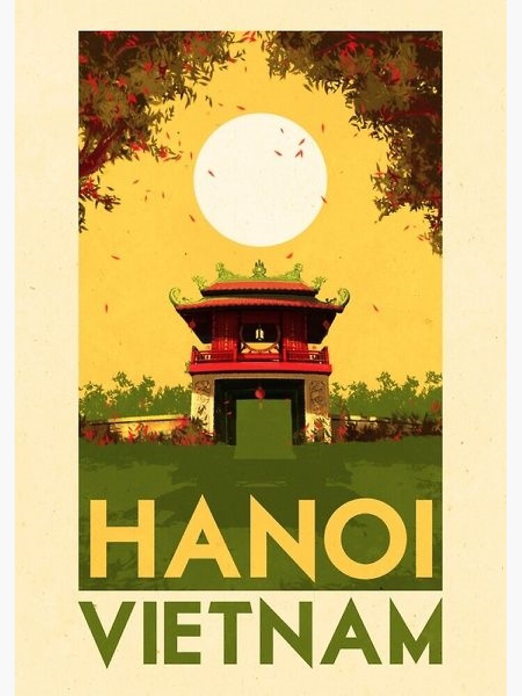 hanoi travel poster