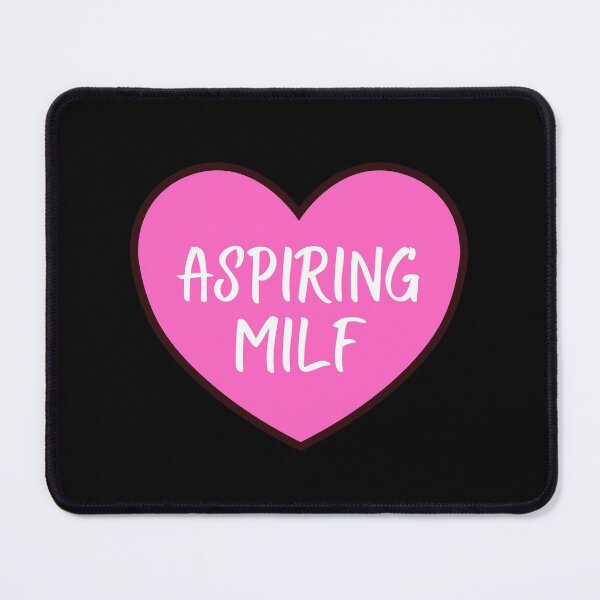 Item preview, Aspiring MILF Pink Heart - Hot Mom Badge - Mothers Day gift for Future Moms designed and sold by CaitU.