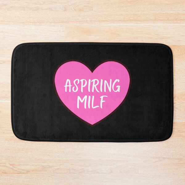Item preview, Aspiring MILF Pink Heart - Hot Mom Badge - Mothers Day gift for Future Moms designed and sold by CaitU.