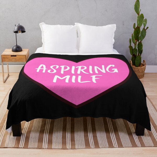 Item preview, Aspiring MILF Pink Heart - Hot Mom Badge - Mothers Day gift for Future Moms designed and sold by CaitU.