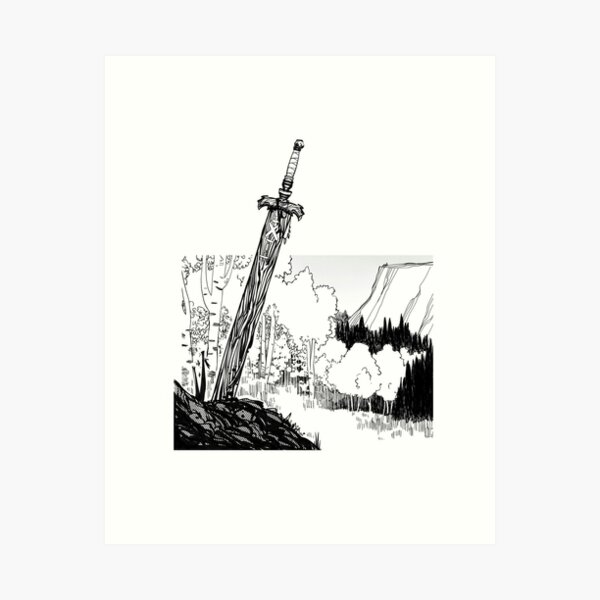Bloodwood Sword Art Print