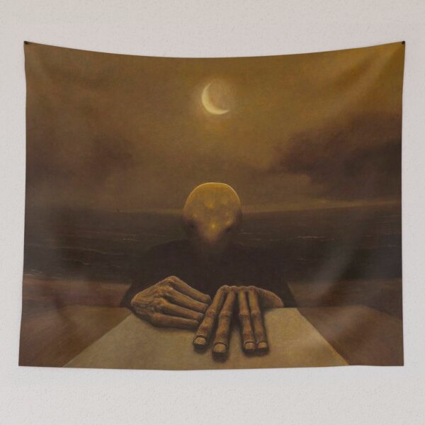 Item preview, Untitled (Player), by Zdzisław Beksiński designed and sold by JustContemplate.
