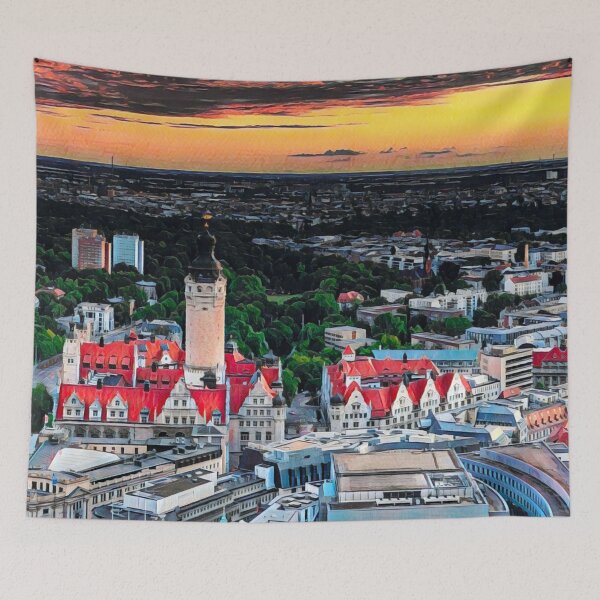 Item preview, Leipzig Skyline designed and sold by Sofia-Draws.